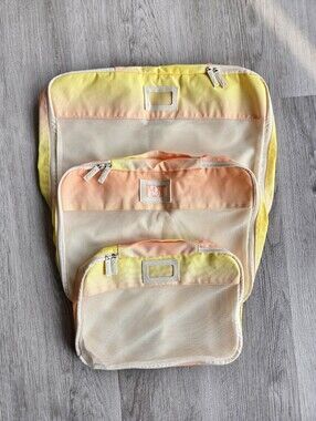 CALPAK Orange Yellow Packing Cube Set (Set of 3)